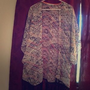 Kimono with fringe